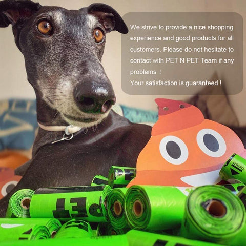 PET N PET Poop Bags Earth-Friendly 1080 Counts 60 Rolls Large Unscented Dog Waste Bags Doggie Bags