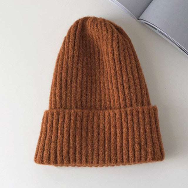 Winter Hat Women Knitted Hat Warm Soft Trendy Beanie