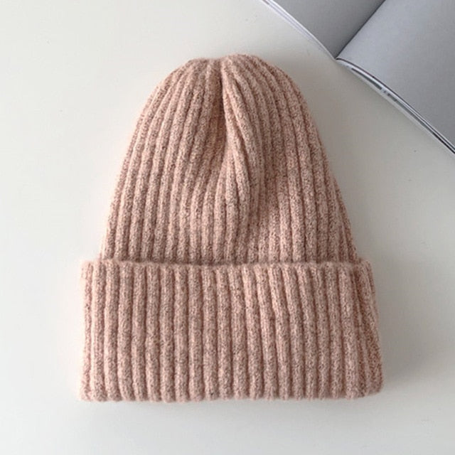 Winter Hat Women Knitted Hat Warm Soft Trendy Beanie