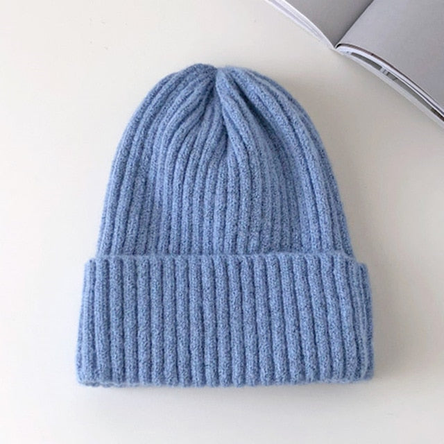 Winter Hat Women Knitted Hat Warm Soft Trendy Beanie