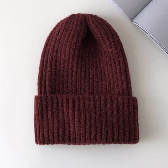 Winter Hat Women Knitted Hat Warm Soft Trendy Beanie