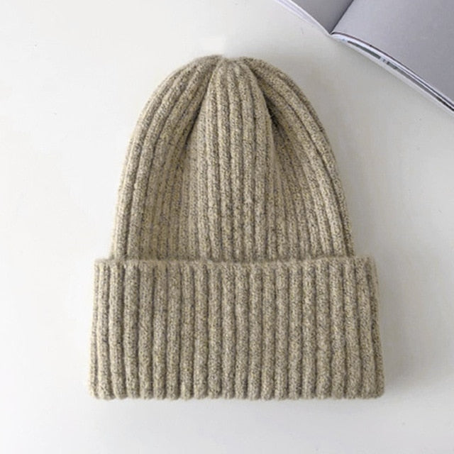 Winter Hat Women Knitted Hat Warm Soft Trendy Beanie