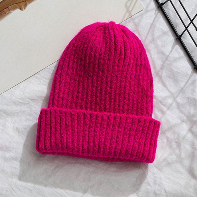 Winter Hat Women Knitted Hat Warm Soft Trendy Beanie