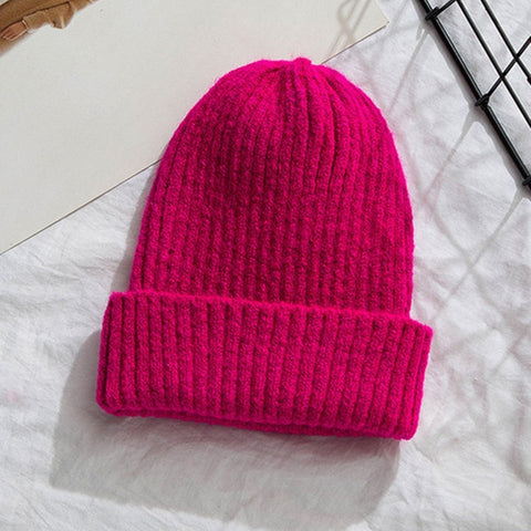 Winter Hat Women Knitted Hat Warm Soft Trendy Beanie