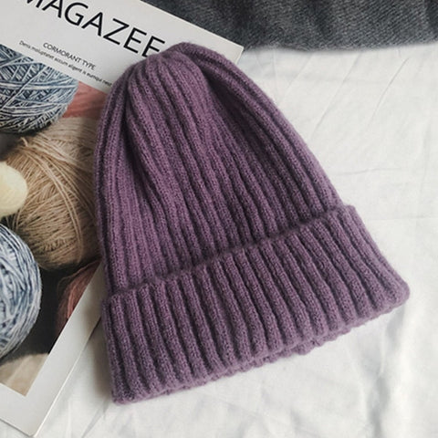 Winter Hat Women Knitted Hat Warm Soft Trendy Beanie