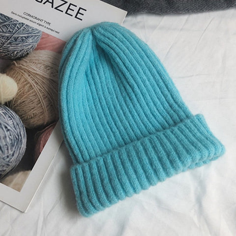 Winter Hat Women Knitted Hat Warm Soft Trendy Beanie