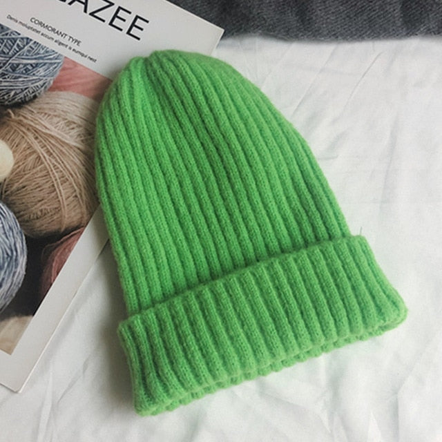Winter Hat Women Knitted Hat Warm Soft Trendy Beanie