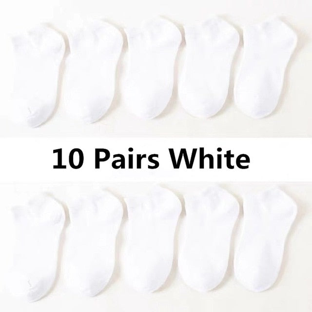 10 Pairs/lot Spring Summer Women Cotton Ankle Short Socks
