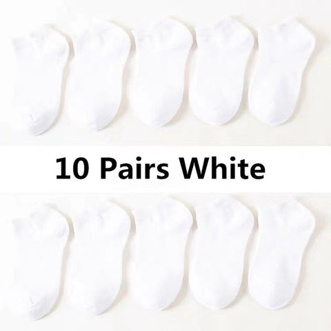 10 Pairs/lot Spring Summer Women Cotton Ankle Short Socks