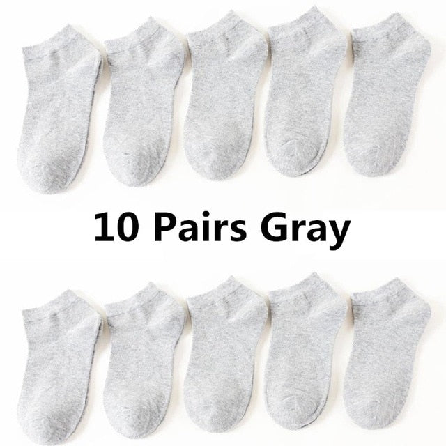 10 Pairs/lot Spring Summer Women Cotton Ankle Short Socks