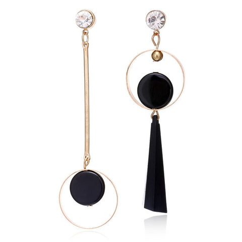 Korean Long Statement Geometric Triangle Tassel Dangle Drop Earrings For Women Earrings Fashion Jewelry