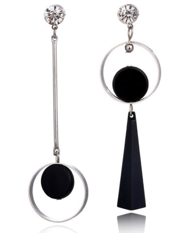 Korean Long Statement Geometric Triangle Tassel Dangle Drop Earrings For Women Earrings Fashion Jewelry