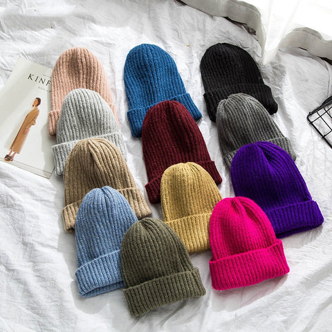 Winter Hat Women Knitted Hat Warm Soft Trendy Beanie