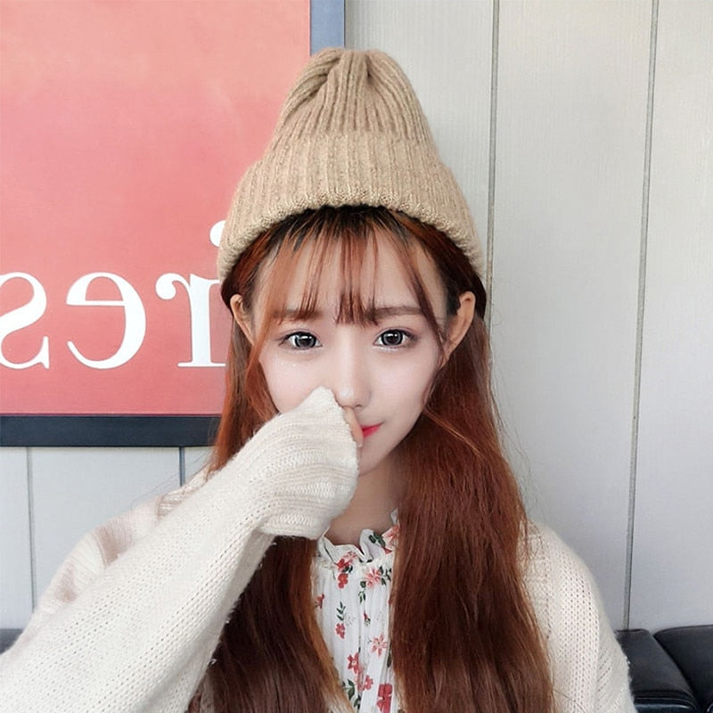 Winter Hat Women Knitted Hat Warm Soft Trendy Beanie