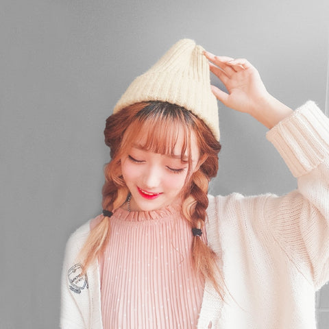 Winter Hat Women Knitted Hat Warm Soft Trendy Beanie