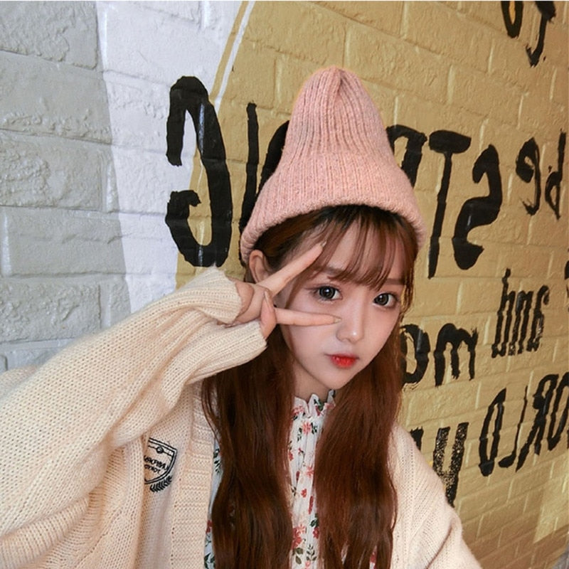 Winter Hat Women Knitted Hat Warm Soft Trendy Beanie