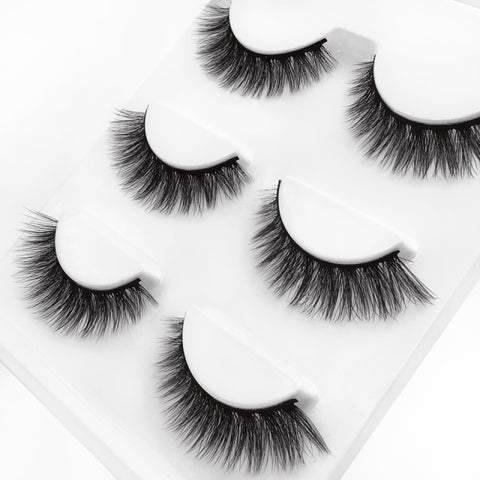3 pairs 29 styles 3D Faux Mink Hair Soft False Eyelashes Fluffy
