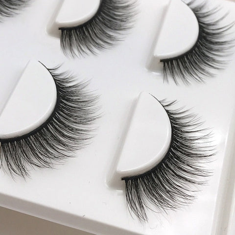 3 pairs 29 styles 3D Faux Mink Hair Soft False Eyelashes Fluffy