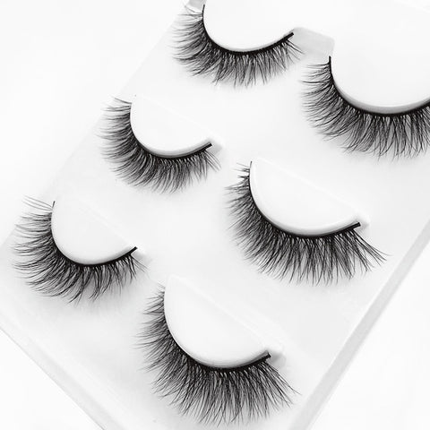 3 pairs 29 styles 3D Faux Mink Hair Soft False Eyelashes Fluffy