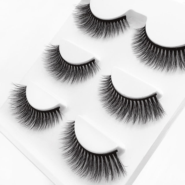 3 pairs 29 styles 3D Faux Mink Hair Soft False Eyelashes Fluffy