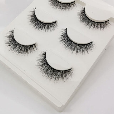 3 pairs 29 styles 3D Faux Mink Hair Soft False Eyelashes Fluffy