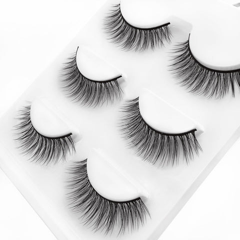 3 pairs 29 styles 3D Faux Mink Hair Soft False Eyelashes Fluffy