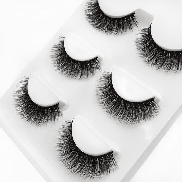3 pairs 29 styles 3D Faux Mink Hair Soft False Eyelashes Fluffy