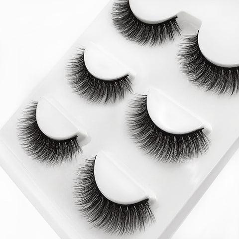 3 pairs 29 styles 3D Faux Mink Hair Soft False Eyelashes Fluffy
