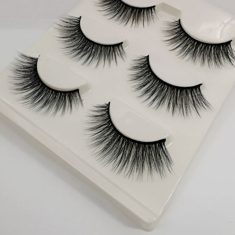 3 pairs 29 styles 3D Faux Mink Hair Soft False Eyelashes Fluffy