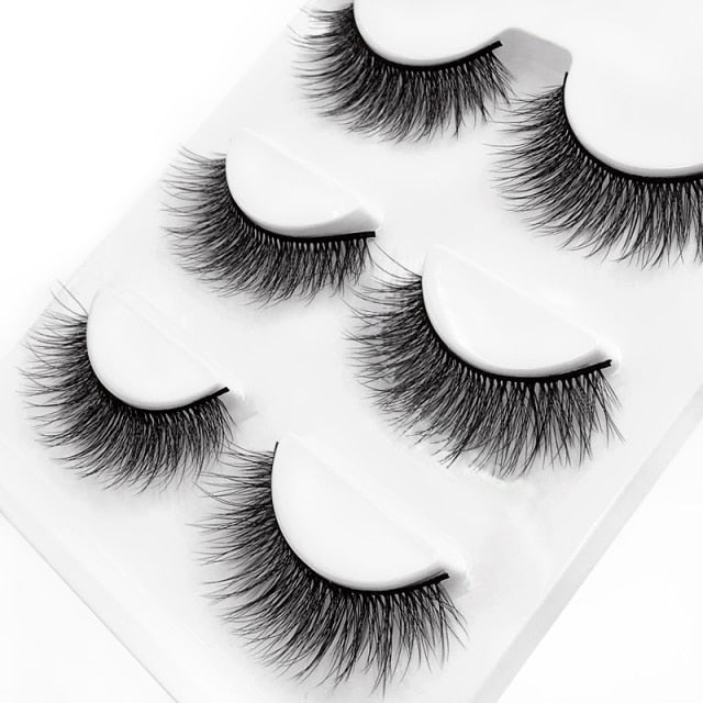 3 pairs 29 styles 3D Faux Mink Hair Soft False Eyelashes Fluffy
