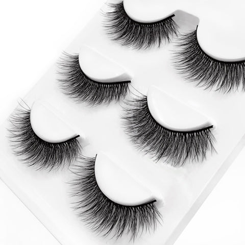 3 pairs 29 styles 3D Faux Mink Hair Soft False Eyelashes Fluffy