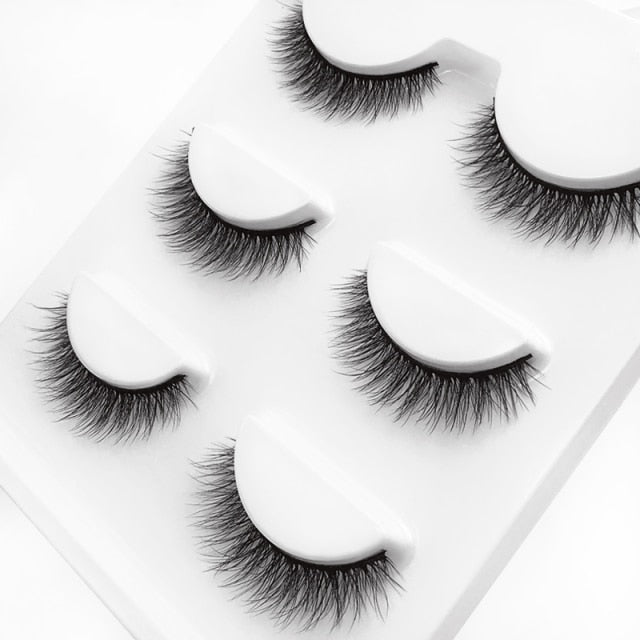 3 pairs 29 styles 3D Faux Mink Hair Soft False Eyelashes Fluffy