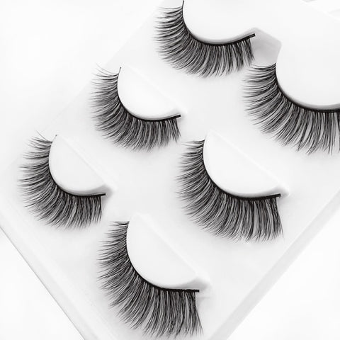 3 pairs 29 styles 3D Faux Mink Hair Soft False Eyelashes Fluffy