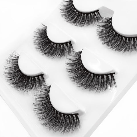 3 pairs 29 styles 3D Faux Mink Hair Soft False Eyelashes Fluffy