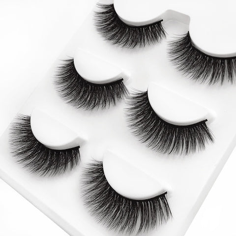 3 pairs 29 styles 3D Faux Mink Hair Soft False Eyelashes Fluffy