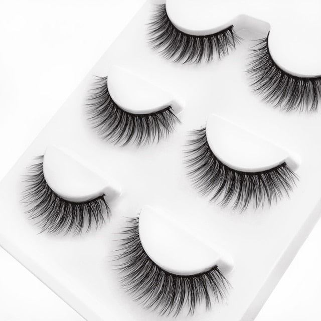 3 pairs 29 styles 3D Faux Mink Hair Soft False Eyelashes Fluffy