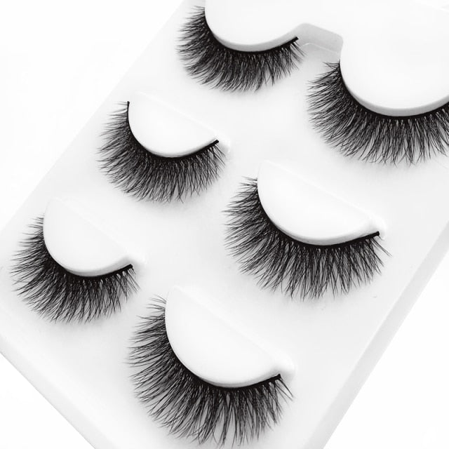 3 pairs 29 styles 3D Faux Mink Hair Soft False Eyelashes Fluffy