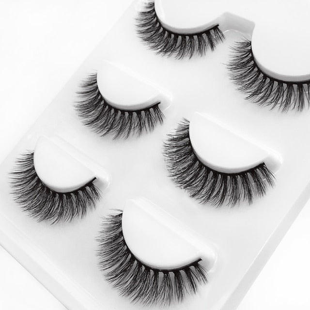 3 pairs 29 styles 3D Faux Mink Hair Soft False Eyelashes Fluffy
