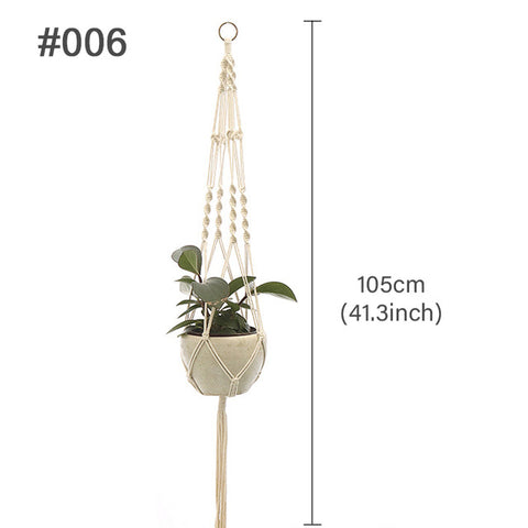 Hanging Plant Handmade Macrame Plant Hanger Flower Pot Planter Hanger Wall Decor Courtyard