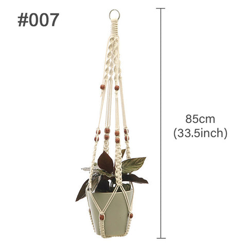 Hanging Plant Handmade Macrame Plant Hanger Flower Pot Planter Hanger Wall Decor Courtyard