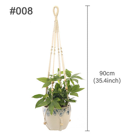 Hanging Plant Handmade Macrame Plant Hanger Flower Pot Planter Hanger Wall Decor Courtyard