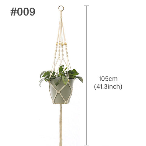 Hanging Plant Handmade Macrame Plant Hanger Flower Pot Planter Hanger Wall Decor Courtyard