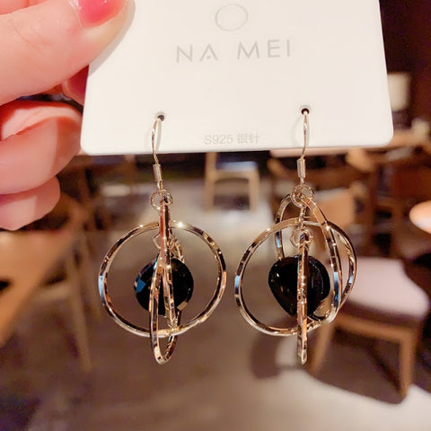 New Fashion Korean Oversized White Pearl Drop Earrings for Women.