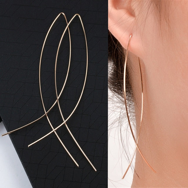 New Fashion Korean Oversized White Pearl Drop Earrings for Women.