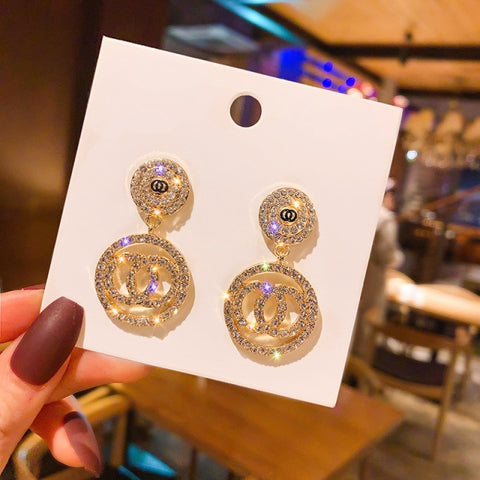 New Fashion Korean Oversized White Pearl Drop Earrings for Women.