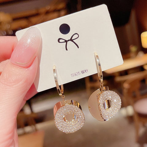 New Fashion Korean Oversized White Pearl Drop Earrings for Women.