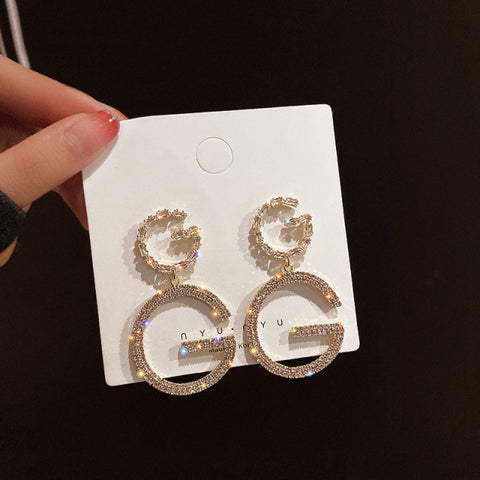 New Fashion Korean Oversized White Pearl Drop Earrings for Women.