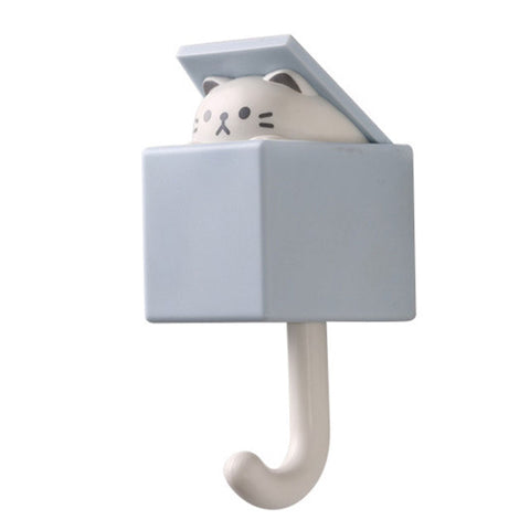 1 PCS Creative Cat Hook Cute Seamless Door Hangers Hooks Wall Decoration