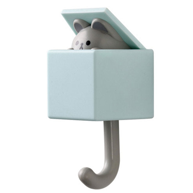 1 PCS Creative Cat Hook Cute Seamless Door Hangers Hooks Wall Decoration
