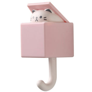 1 PCS Creative Cat Hook Cute Seamless Door Hangers Hooks Wall Decoration